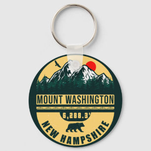 Mount Washington new Hampshire - Hiking Camping Key Ring