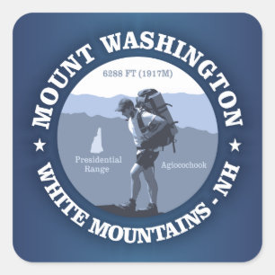 Mount Washington Square Sticker