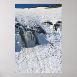 Mount Washington Tuckermans Ravine Waterfall and S Poster