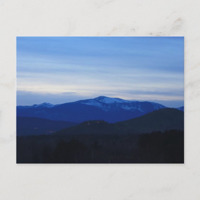 Mount Washington Twilight Postcard (Front)