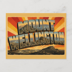 Mount Wellington Tasmania Australia Alpine Peak Postcard
