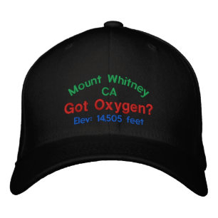 Mount Whitney California Elevation Cap