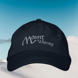 Mount Whitney California Sierra Embroidered Hat