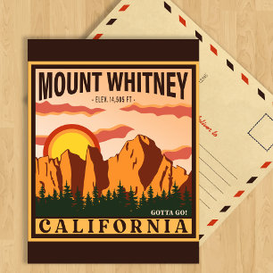 Mount Whitney California Sierra Nevada Vintage Postcard