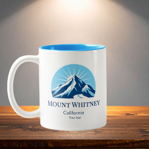 Mount Whitney California ski area resort souvenir Two-Tone Coffee Mug
