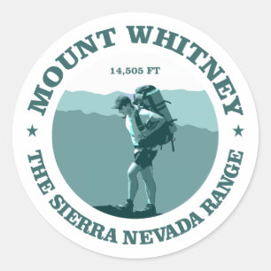 Mount Whitney Classic Round Sticker