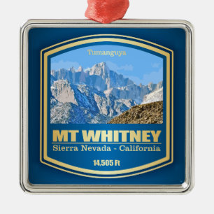 Mount Whitney (PF) Metal Ornament