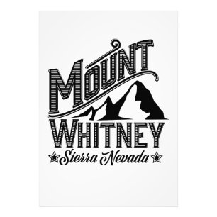 Mount Whitney Sierra Nevada Travel poster