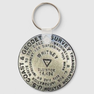 Mount Whitney Summit Benchmark Key Ring