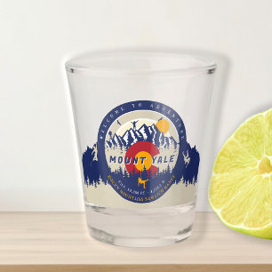 Mount Yale Colorado Flag 14ers Fourteener Climbing Shot Glass