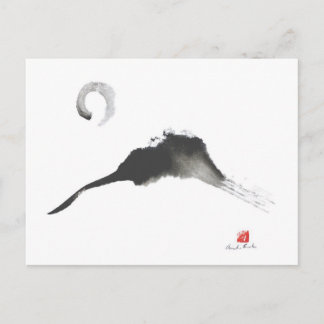 Mountain, a Sumi-e Postcard