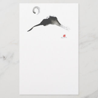 Mountain, a Sumi-e Stationery
