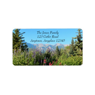 Mountain Address Label