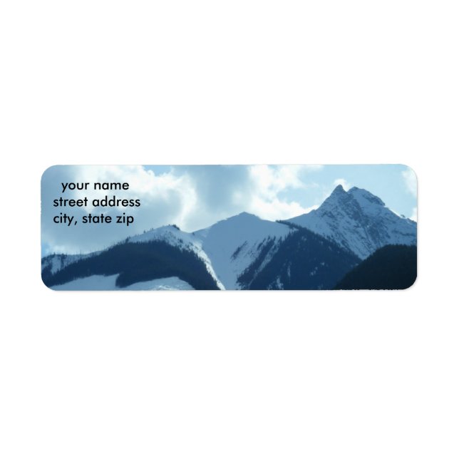 Mountain Address Label Return Address Label (Front)
