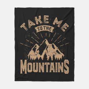 Mountain Adventure Fleece Blanket