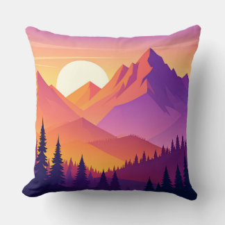 Mountain Adventure Pillow - Hiking Outdoor Nature