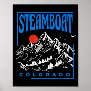 Mountain adventure steamboat springs colorado poster