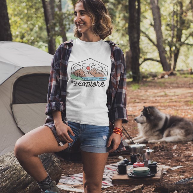 Mountain Adventure Time to Explore T-Shirt (Creator Uploaded)