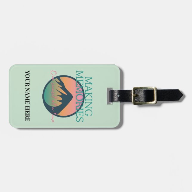 Mountain Adventures, Making Memories, Luggage Tag (Front Horizontal)