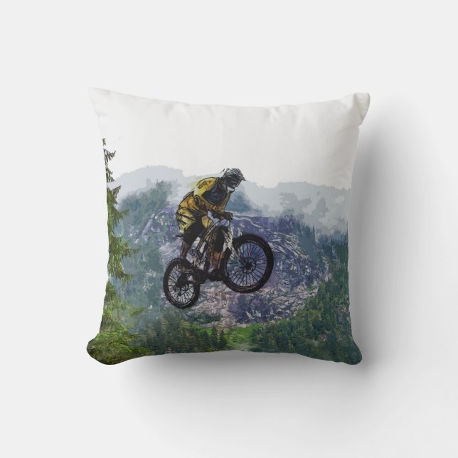 Mountain Air - BMX Rider Cushion (Front)