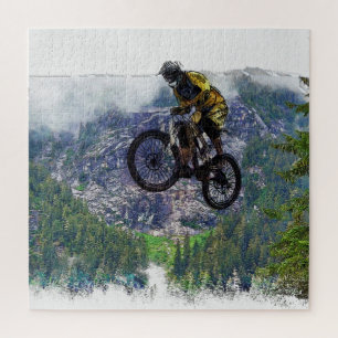 Mountain Air BMXer - BMX Rider  Jigsaw Puzzle