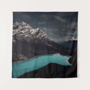 MOUNTAIN ALPS SURROUNDING BODY OF WATER TAPESTRY