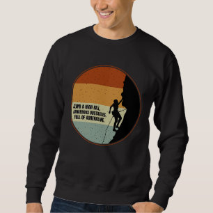 Mountain and Forest Scene Silhouette 139 Sweatshirt