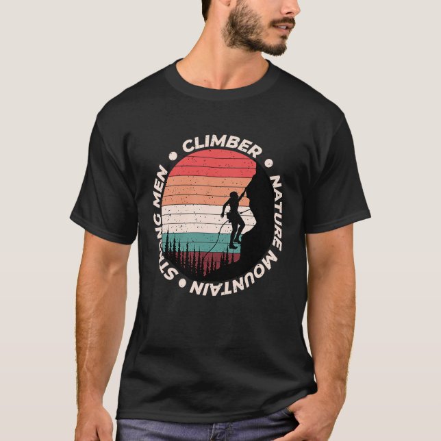 Mountain and Forest Scene Silhouette  169 T-Shirt (Front)
