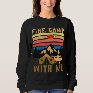 Mountain and Forest Scene Silhouette 84 Sweatshirt
