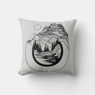Mountain and Moon Cushion