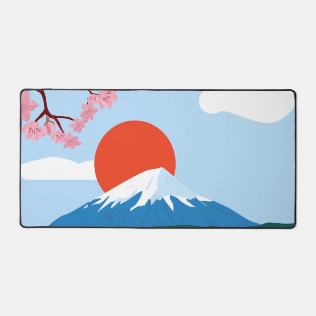 mountain and sun desk mat (Front)