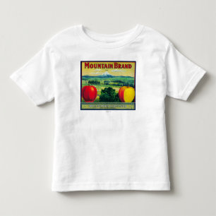 Mountain Apple Crate LabelHood River, OR Toddler T-Shirt