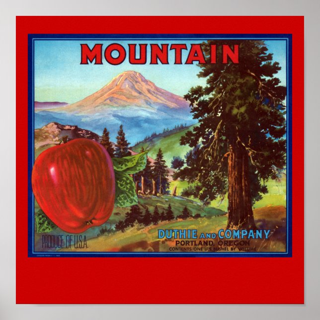 Mountain Apples Poster (Front)