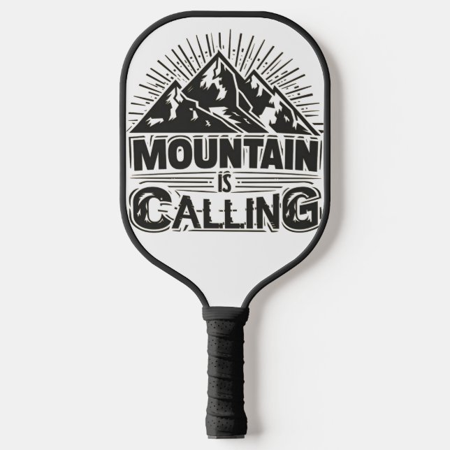 Mountain Art & Adventure: Nature's Call Pickleball Paddle (Front)
