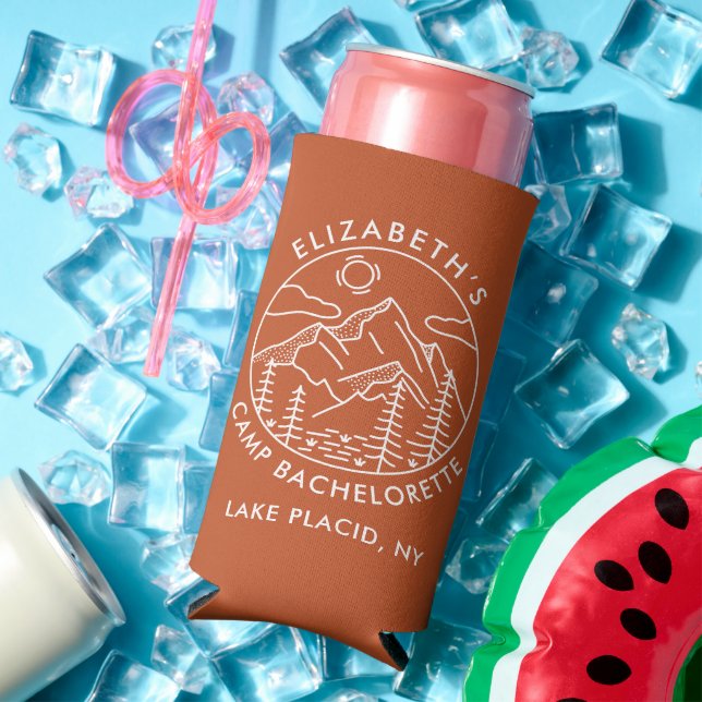 Mountain Bachelorette Party Seltzer Can Cooler (In Situ Summer)
