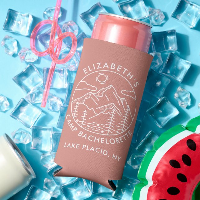 Mountain Bachelorette Party Seltzer Can Cooler (In Situ Summer)