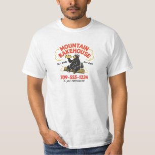 Mountain Bakehouse – Bear Baker Vintage Bakery Log T-Shirt