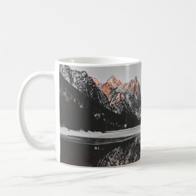 MOUNTAIN BESIDE LAKE COFFEE MUG (Left)