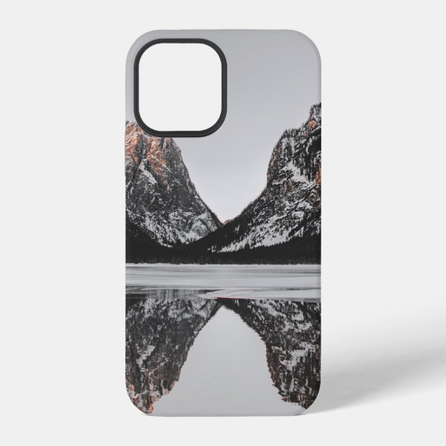 MOUNTAIN BESIDE LAKE iPhone CASE (Back)