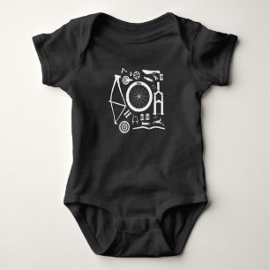 Mountain Bike Accessories Bicycle Biker Baby Bodysuit