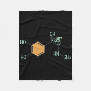 Mountain Bike Adrenaline Formula Downhill Biking M Fleece Blanket