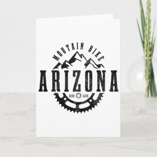 Mountain Bike Arizona Mtb Downhill Biking Vintage  Card