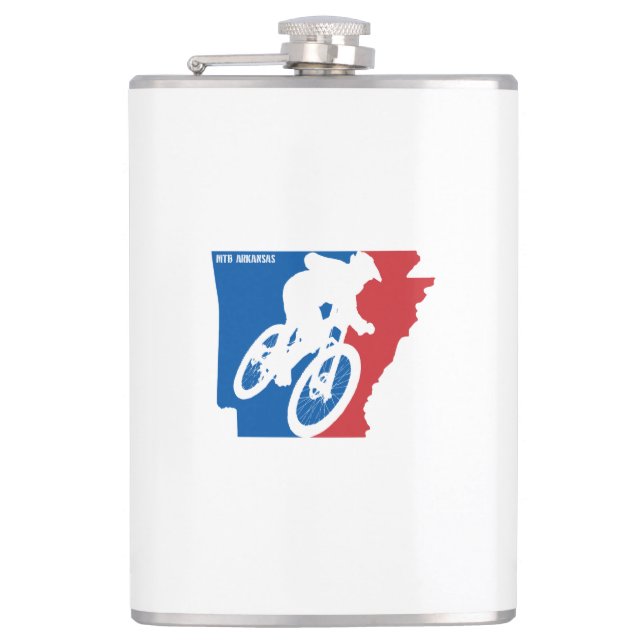 Mountain Bike Arkansas Hip Flask (Front)