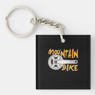 Mountain Bike Art Key Ring