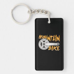Mountain Bike Art Key Ring