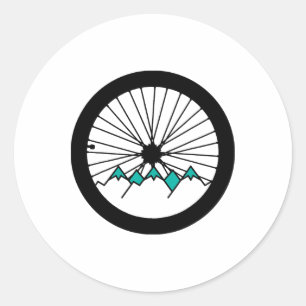 Mountain Bike Bicycle Mtb Biking Cycling Cyclist G Classic Round Sticker