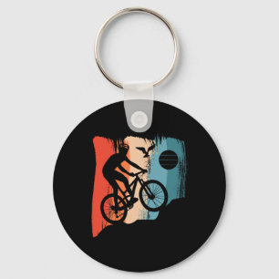 Mountain Bike Bicycle Retro Mtb Biking Cycling Bik Key Ring