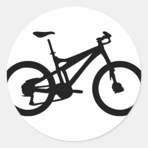 Mountain Bike bicylce pushbike Classic Round Sticker