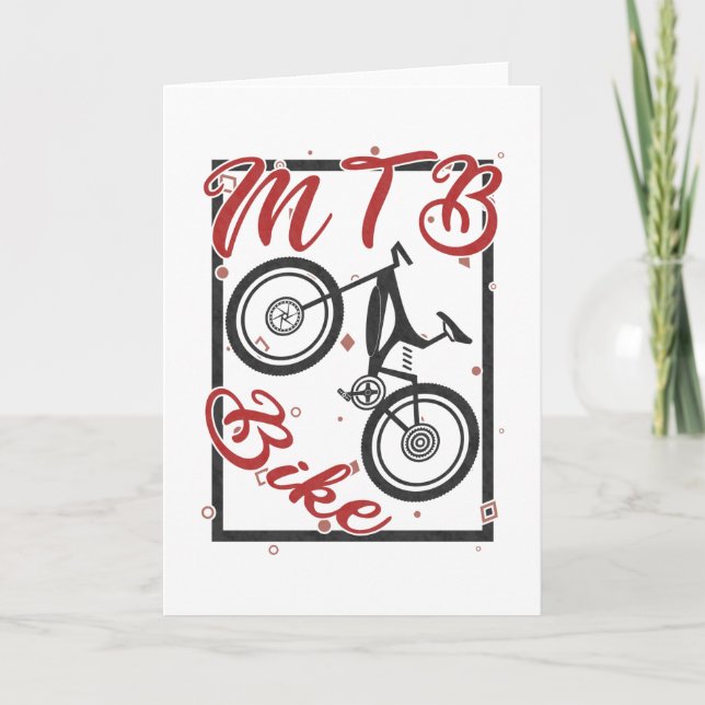 Mountain Bike Bike Cycling Gift Card (Front)