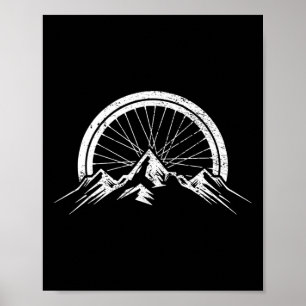 Mountain Bike Biking Mtb Bicycle Biker Poster